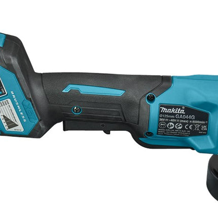 Afbeelding Makita 40 v max haakse slijper 125 mm x-lock GA044GM201
