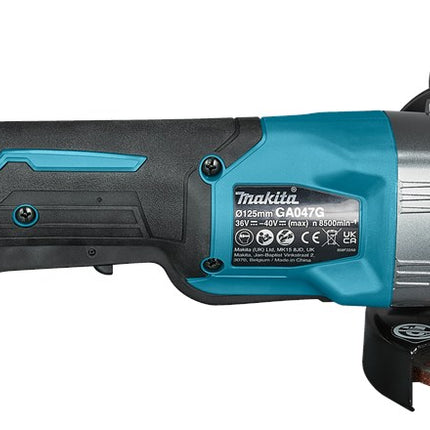 Afbeelding Makita 40 v max haakse slijper 125 mm x-lock GA047GZ