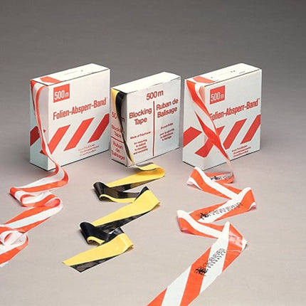 Brady Afzetlint Rood-Wit LDPE 500m x 80mm