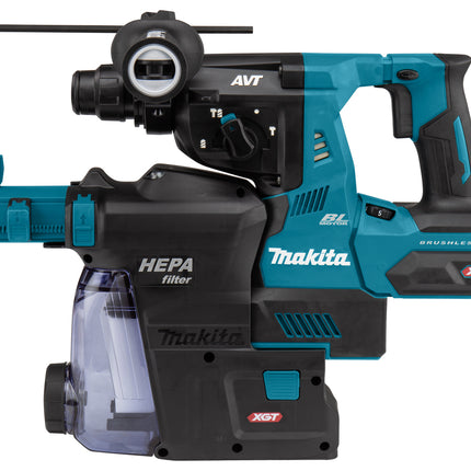 Makita HR003GZ02 XGT 40V Max Combihamer in Doos met Stofafzuiging