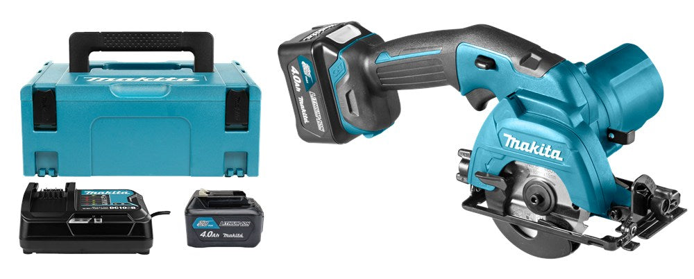 Afbeelding Makita 12 v max cirkelzaag 85 mm HS301DSMJ