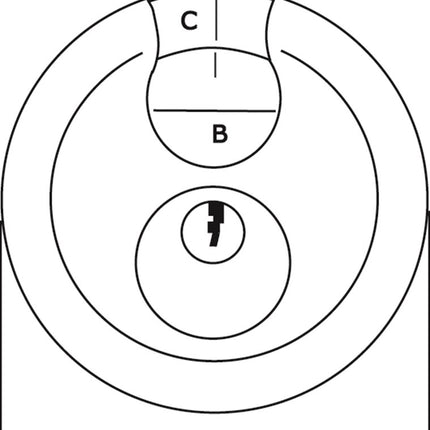 Lijntekening DX discusslot