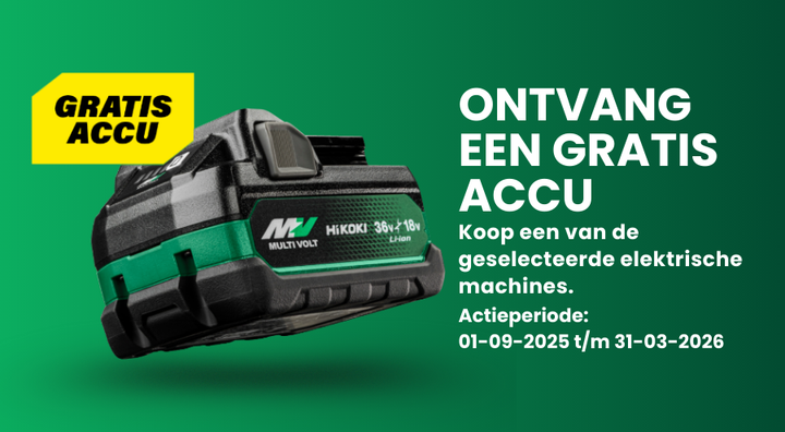 HiKOKI MULTIVOLT Accu Actie