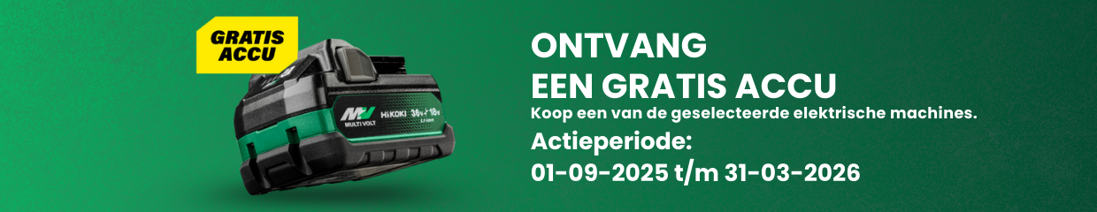 HiKOKI MULTIVOLT Accu Actie