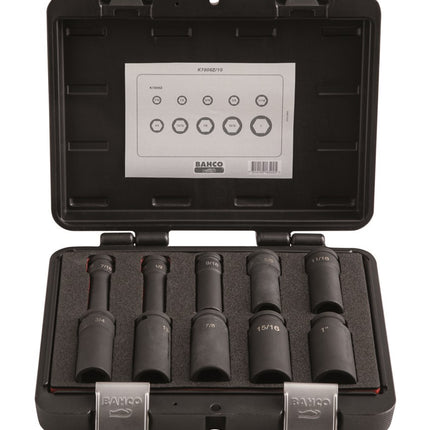 BAHCO SLAGDOPPENSET 1/2 10D