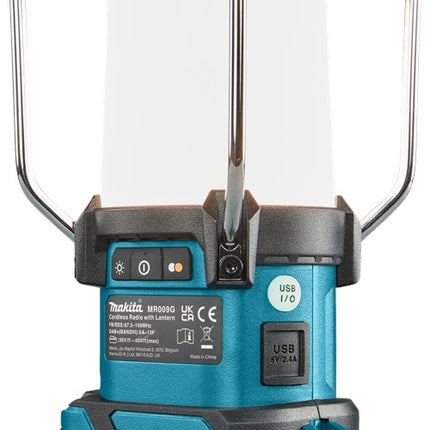 Afbeelding Makita 40 v max camping lamp met radio en bluetooth MR009GZ