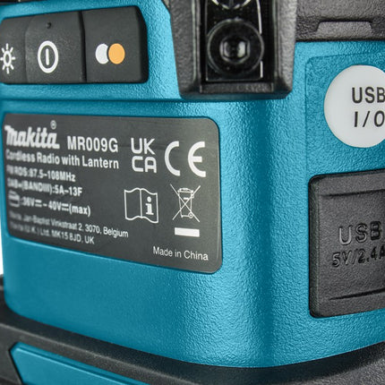 Afbeelding Makita 40 v max camping lamp met radio en bluetooth MR009GZ
