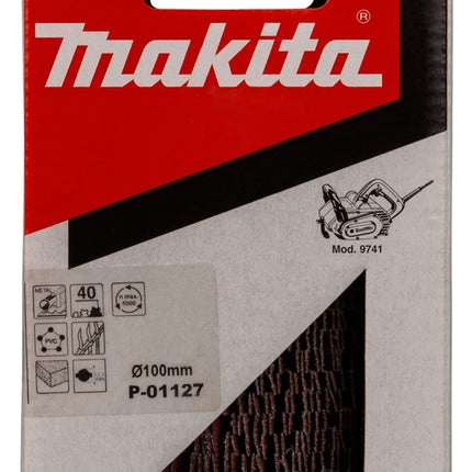 Afbeelding Makita schuurrol k40 100x120 mm red P-01127