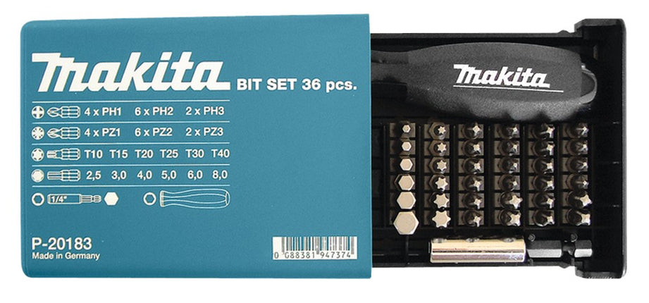 Afbeelding Makita schroefbitset 38-dlg P-20183