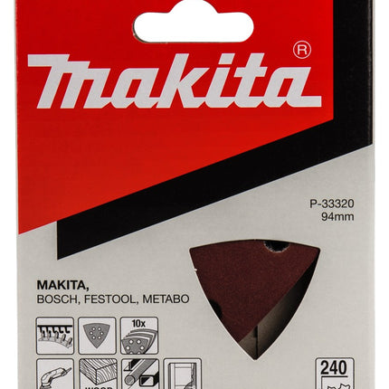 Afbeelding Makita schuurvel 3-k k240 red v. P-33320