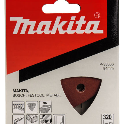 Afbeelding Makita schuurvel 3-k k320 red v. P-33336