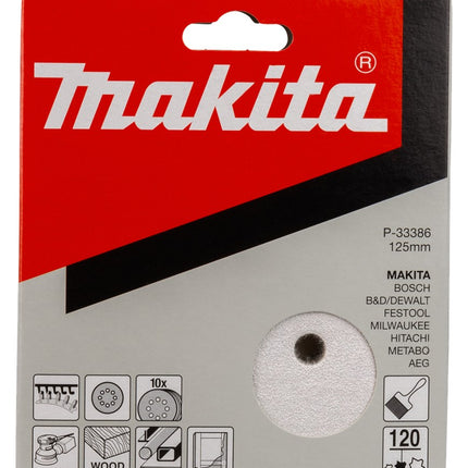 Afbeelding Makita schuurschijf k120 125 white v. P-33386