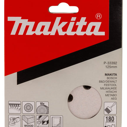 Afbeelding Makita schuurschijf k180 125 white v. P-33392