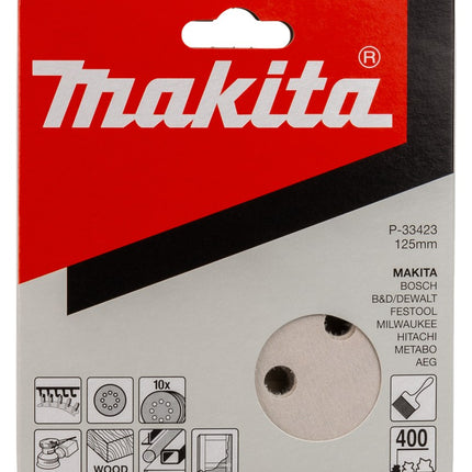 Afbeelding Makita schuurschijf k400 125 white v. P-33423