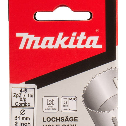 Afbeelding Makita gatzaag 51mm bi-metaal wit P-35025