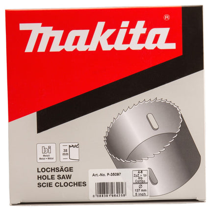 Afbeelding Makita gatzaag 127mm bi-metaal wit P-35097