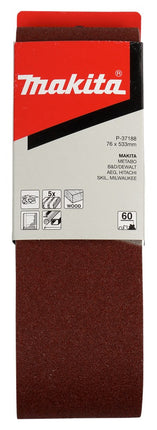Afbeelding Makita schuurband k60 76x533 red P-37188