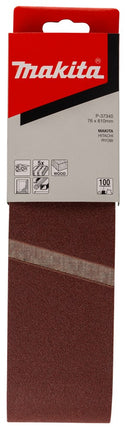 Afbeelding Makita schuurband k100 76x610 red P-37340