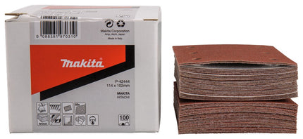 Afbeelding Makita schuurvel k100 114x102 red 50 P-42444