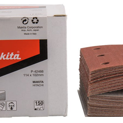 Afbeelding Makita schuurvel k150 114x102 red 50 P-42466