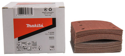 Afbeelding Makita schuurvel k150 114x102 red 50 P-42466