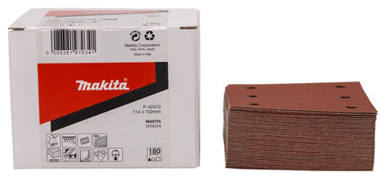 Afbeelding Makita schuurvel k180 114x102 red 50 P-42472