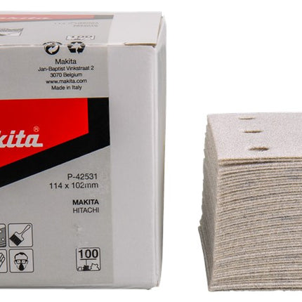 Afbeelding Makita schuurvel k100 114x102 wh 50 P-42531