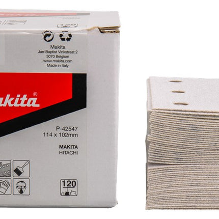 Afbeelding Makita schuurvel k120 114x102 wh 50 P-42547