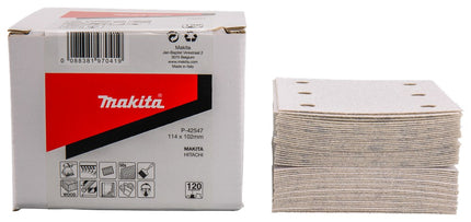 Afbeelding Makita schuurvel k120 114x102 wh 50 P-42547