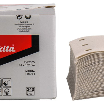 Afbeelding Makita schuurvel k240 114x102 wh 50 P-42575