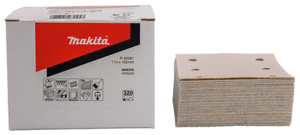 Afbeelding Makita schuurvel k320 114x102 wh 50 P-42581