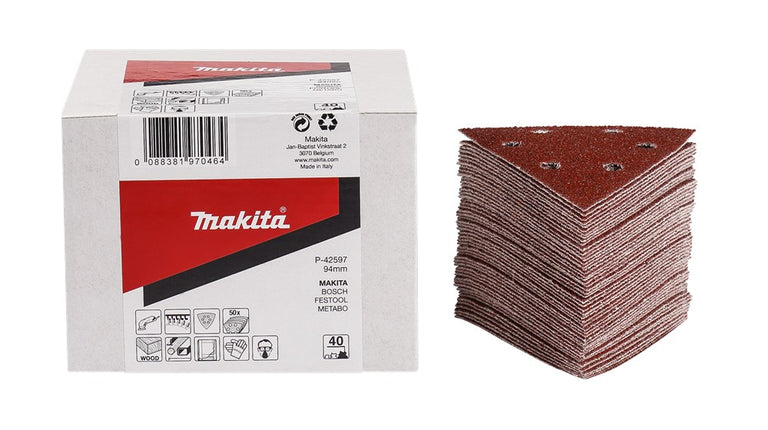 Afbeelding Makita schuurvel 3-k k40 red v. 50 P-42597
