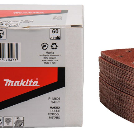 Afbeelding Makita schuurvel 3-k k60 red v. 50 P-42606