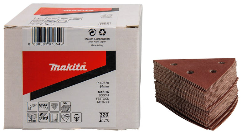 Afbeelding Makita schuurvel 3-k k320 red v. 50 P-42678