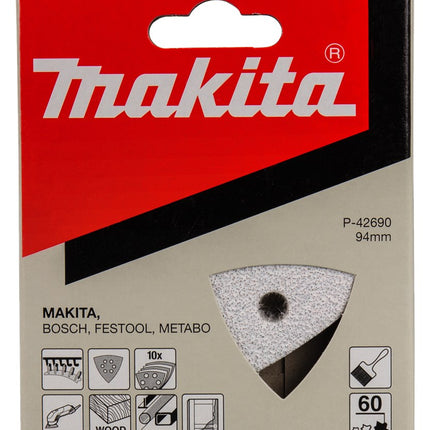 Afbeelding Makita schuurvel 3-k k60 white v. P-42690