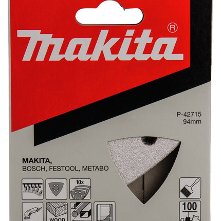 Afbeelding Makita schuurvel 3-k k100 white v. P-42715