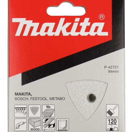 Afbeelding Makita schuurvel 3-k k120 white v. P-42721