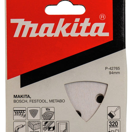 Afbeelding Makita schuurvel 3-k k320 white v. P-42765