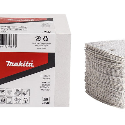 Afbeelding Makita schuurvel 3-k k40 white v. 50 P-42771