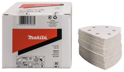 Afbeelding Makita schuurvel 3-k k80 white v. 50 P-42793