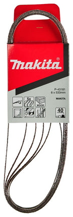 Afbeelding Makita schuurband k40 6x533 red P-43181