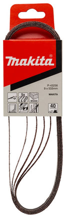 Afbeelding Makita schuurband k40 9x533 red P-43256