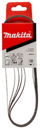 Afbeelding Makita schuurband k100 9x533 red P-43284