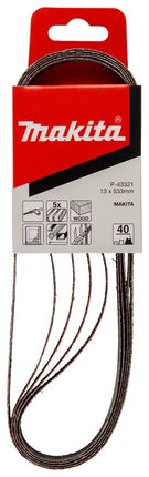 Afbeelding Makita schuurband k40 13x533 red P-43321