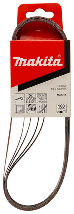 Afbeelding Makita schuurband k100 13x533 red P-43359