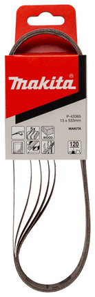 Afbeelding Makita schuurband k120 13x533 red P-43365