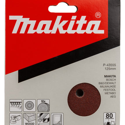 Afbeelding Makita schuurschijf k80 125 red v. P-43555