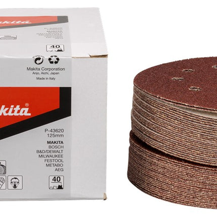 Afbeelding Makita schuurschijf k40 125 red v. 50 P-43620