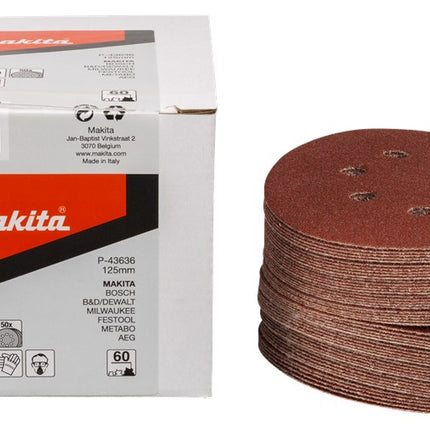 Afbeelding Makita schuurschijf k60 125 red v. 50 P-43636