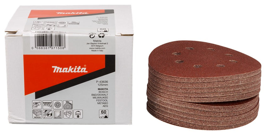 Afbeelding Makita schuurschijf k60 125 red v. 50 P-43636